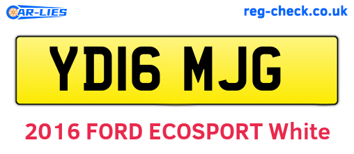 YD16MJG are the vehicle registration plates.