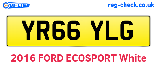 YR66YLG are the vehicle registration plates.