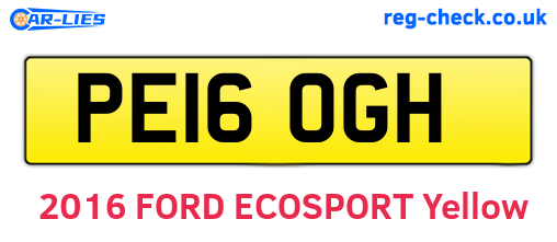 PE16OGH are the vehicle registration plates.