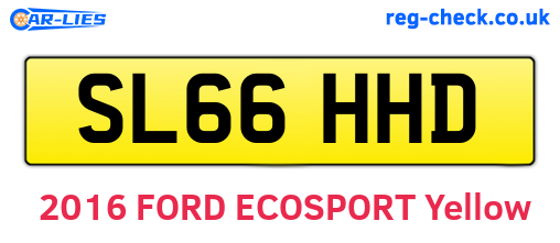 SL66HHD are the vehicle registration plates.
