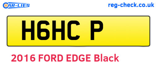 H6HCP are the vehicle registration plates.