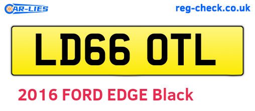 LD66OTL are the vehicle registration plates.