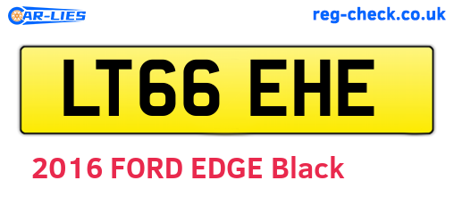 LT66EHE are the vehicle registration plates.