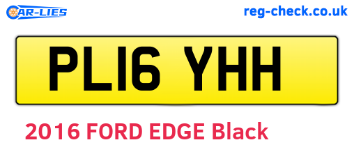 PL16YHH are the vehicle registration plates.