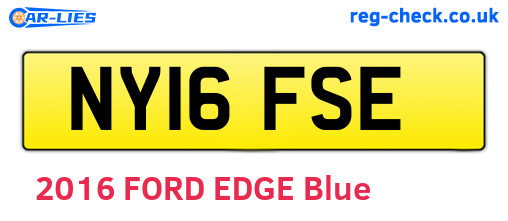 NY16FSE are the vehicle registration plates.