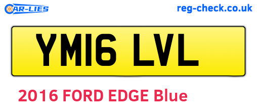YM16LVL are the vehicle registration plates.