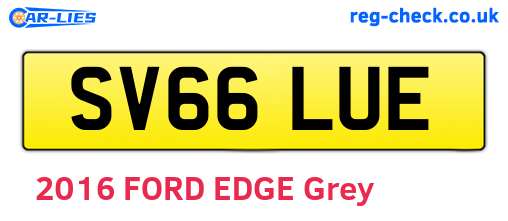 SV66LUE are the vehicle registration plates.
