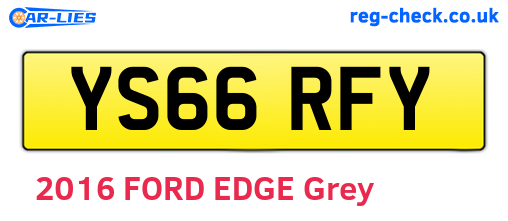 YS66RFY are the vehicle registration plates.