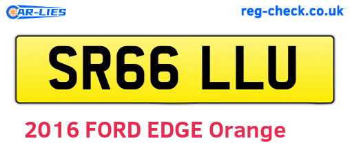 SR66LLU are the vehicle registration plates.