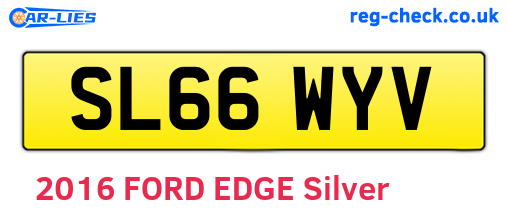 SL66WYV are the vehicle registration plates.