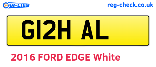 G12HAL are the vehicle registration plates.