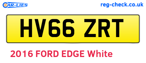 HV66ZRT are the vehicle registration plates.
