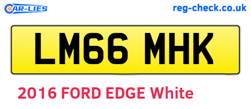 LM66MHK are the vehicle registration plates.
