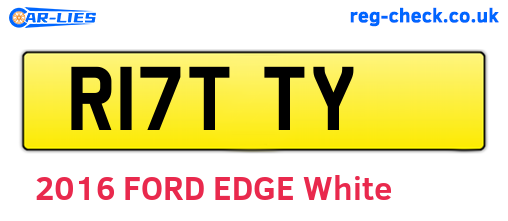 R17TTY are the vehicle registration plates.