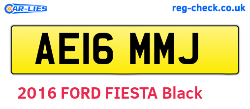 AE16MMJ are the vehicle registration plates.