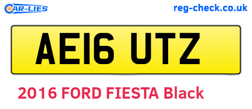 AE16UTZ are the vehicle registration plates.