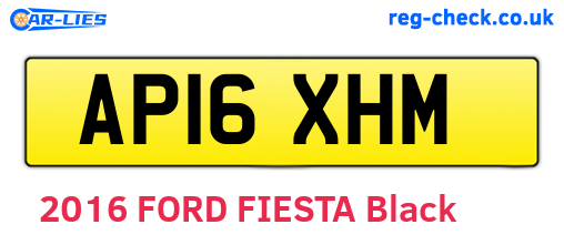 AP16XHM are the vehicle registration plates.