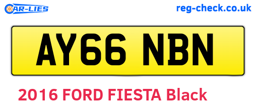 AY66NBN are the vehicle registration plates.