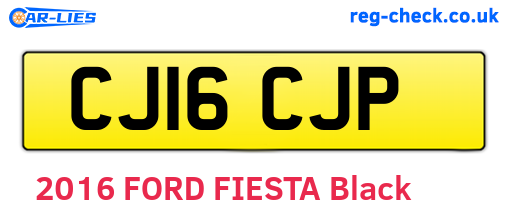 CJ16CJP are the vehicle registration plates.