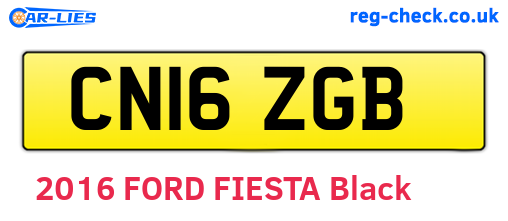 CN16ZGB are the vehicle registration plates.