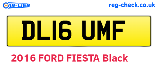 DL16UMF are the vehicle registration plates.