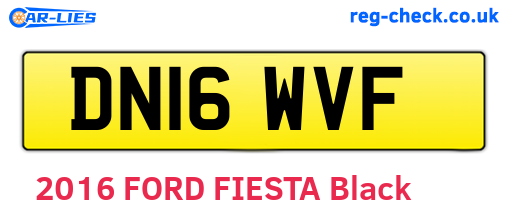 DN16WVF are the vehicle registration plates.