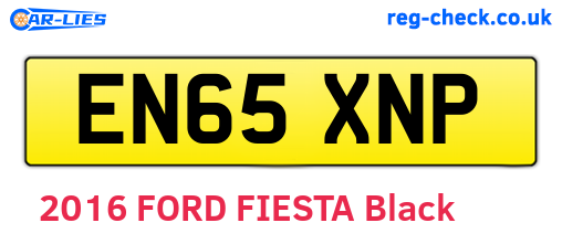 EN65XNP are the vehicle registration plates.