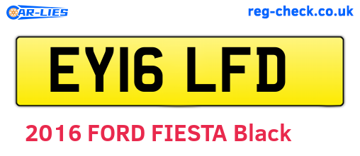 EY16LFD are the vehicle registration plates.