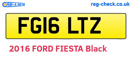 FG16LTZ are the vehicle registration plates.