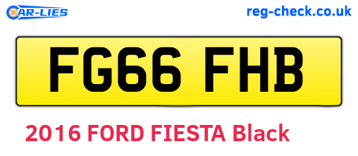 FG66FHB are the vehicle registration plates.