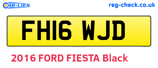 FH16WJD are the vehicle registration plates.