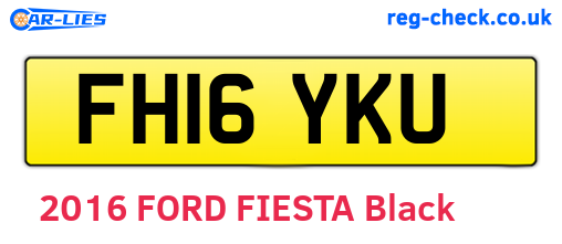FH16YKU are the vehicle registration plates.