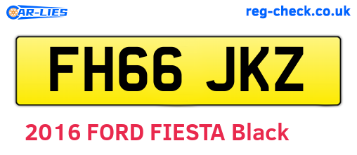 FH66JKZ are the vehicle registration plates.