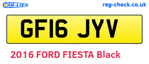 GF16JYV are the vehicle registration plates.