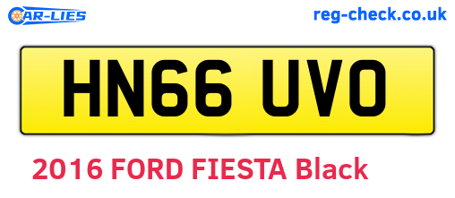 HN66UVO are the vehicle registration plates.