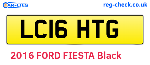 LC16HTG are the vehicle registration plates.