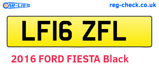 LF16ZFL are the vehicle registration plates.