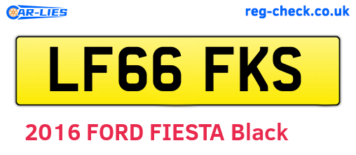 LF66FKS are the vehicle registration plates.