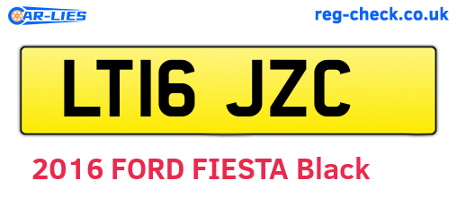LT16JZC are the vehicle registration plates.