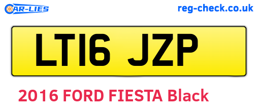 LT16JZP are the vehicle registration plates.