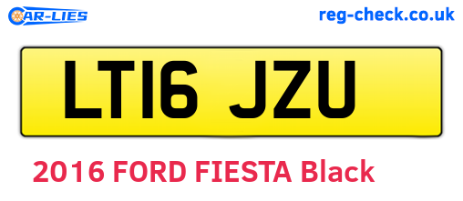 LT16JZU are the vehicle registration plates.