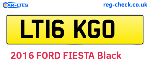 LT16KGO are the vehicle registration plates.
