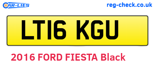 LT16KGU are the vehicle registration plates.