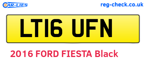 LT16UFN are the vehicle registration plates.