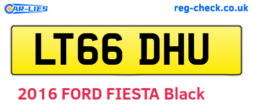 LT66DHU are the vehicle registration plates.