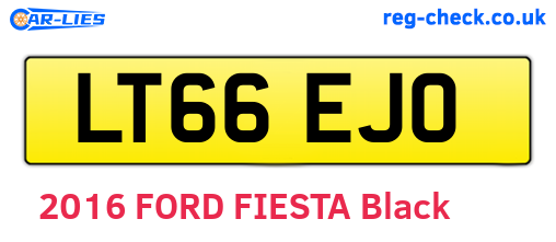 LT66EJO are the vehicle registration plates.