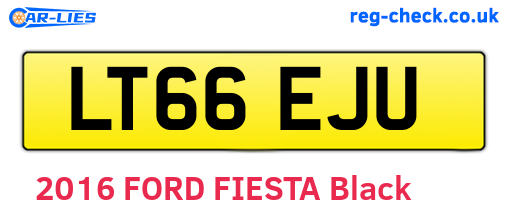 LT66EJU are the vehicle registration plates.