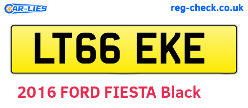 LT66EKE are the vehicle registration plates.