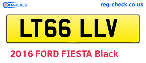 LT66LLV are the vehicle registration plates.