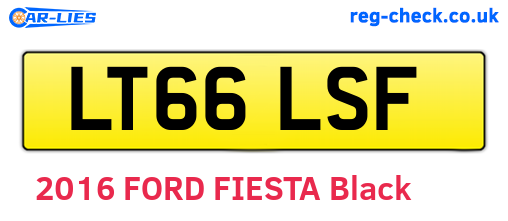 LT66LSF are the vehicle registration plates.